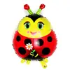 Mini Inseto Colorido Borboleta Abelha Sapo Joaninha Desenho Animado Balão De Alumínio Filme Celebração Decorativo Balão De Alumínio Atacado