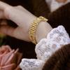 Reloj de pulsera con cuentas de oro francesas, nuevo y atractivo, de fábrica, directo de comercio exterior, estilo retro romántico, FA1846
