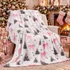 Copos de Nieve Árbol de Navidad Papá Noel Múltiples Patrones Manta Manta para Siesta en la Oficina Estilo Simple Suministro para Comercio Electrónico Transfronterizo