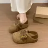 Novedad de otoño hebilla de cinturón de doble uso sandalias casuales de suela blanda estilo coreano 2026 sandalias de punta cerrada para mujer con plataforma para aumentar la altura estilo Birkenstock