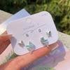 Set de Aretes de Venta Caliente 2026 para Mujer, Nueva Combinación de Aretes de Mariposa con Diseño de Nicho de Alta Gama
