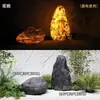 Árbol de Piedra Translúcida, Árbol Luminoso, Panel Translúcido, Piedra Volcánica, Bambú, Hoguera, Hotel, Cafetería, Decoración, Ingeniería de Paisajes