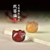 Sándalo Verde Palosanto Tallado Dibujo Animado Lindo Hello Kitty Colgante Pequeño DIY Cadena para Teléfono Móvil Joyería de Moda para Mujer Colgante