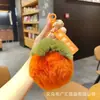 Pelo de coelho Rex verdadeiro bom Caqui pequeno Pingente de caqui Ruyi requintado Bolsa de pelúcia pingente chaveiro produto acabado