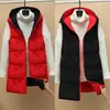 Nuevo Chaleco de Doble Uso para Mujer Invierno Largo Medio Nuevo Estilo Coreano Otoño/Invierno Chaleco de Algodón Relleno Chaqueta Gruesa
