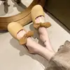 Mules de Verano Abiertos para Mujer 2026 Modelo Nuevo Planos Suela Suave Cómodos Sandalias Mary Jane