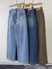 Jeans BORBOTIE para mujer 2026 colección otoño/invierno nuevo estilo BC old money cintura alta ligeramente elásticos sueltos de pierna ancha