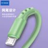 Cable de datos trenzado Baitong macaron uno a tres adecuado para cable de carga de iPhone tres en uno Carga rápida TipoC