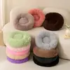 Cama Redonda Esponjosa Calmante para Mascotas - Cama de Felpa Suave tipo Rosquilla para Perros y Gatos Pequeños/Medianos, Cojín Lavable tipo Caseta Anti-Ansiedad para Siestas y Descanso