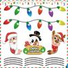 RFM045 Lâmpada de Luz Magnética Refletiva de Natal Corpo de Carro Boneco de Neve Papai Noel Adesivo Decorativo Magnético Refletivo