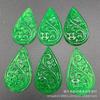 Aretes de flor de dinero hueca de gota de agua al por mayor Accesorios de aretes de jade malayo Accesorios de colgantes de jade fábrica al por mayor