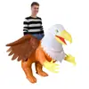 Disfraz inflable de dinosaurio personalizable traje de tiburón alienígena Halloween disfraz divertido para actuación decoración de fiesta