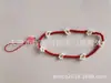 Nueva cadena de móvil bohemia colorida de cuentas de arroz y cristal, colgante de cuerda, cadena de móvil con letra personalizada