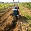Máquina de Escavação Tipo Corrente Portátil, Duplo Propósito para Terra Úmida e Seca, Profundidade Ajustável, Adequada para Renovações Agrícolas e Municipais, Máquina de Escavação Tipo Corrente