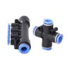"Conector de Enchufe Rápido" Conector de Enchufe Rápido de Cuatro Vías Cinco Vías Diámetro Variable Serie de Conectores de Enchufe Rápido PKPZAPKG Tapa Azul Componentes Neumáticos