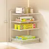 Artefactos de Almacenamiento para Cocina Bolsa para Frutas y Verduras Frescas Estante de Almacenamiento Cubierta de Film Plástico para Gabinete Caja de Almacenamiento Estante para Condimentos de Gabinete