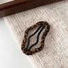 Horquilla de Leopardo Otoño e Invierno Estilo Nuevo para Mujer Elegante Clip bb Horquilla Grande para Flequillo Lateral Trasero Clip para la Cabeza Tocado
