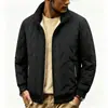 Nueva Chaqueta de Algodón de Lana de Cordero para Hombre Talla Europea Mediana Edad Talla Grande con Terciopelo Grueso Ultrasónica Cálida Cuello Alto Ropa de Algodón Hombre