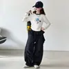Conjunto de Top con Estampado de Dibujos Animados y Pantalones Anchos para Niñas, Atuendo Casual de Moda 2026 para Niños Mayores
