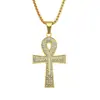 Accesorios Colgante de Cruz de Diamante Nuevo Europeo y Americano Personalidad Masculina Moderno Versátil Colgante de Collar Callejero