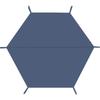 Tienda de campaña para exteriores con suelo hexagonal, tela antihierba, impermeable, a prueba de humedad y resistente al desgaste, tapete Oxford de gran tamaño y ligero para picnic.