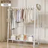 Perchero de Pie para Dormitorio, Uso en Casa, Tendedero de Doble Barra para Interiores, Perchero Multifuncional Móvil
