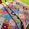 40 Estilos de Toalhas de Mesa Estilo Pintura a Óleo, Bandeiras de Mesa, Almofadas, Tecidos Jacquard Americanos, Jogos Americanos DIY, Tecidos para Roupas e Saias Estilo Chinês em Estoque