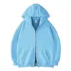Sudadera nueva de moda 2026, cárdigan de doble cremallera transfronterizo, sudadera con capucha, sudadera versátil de color liso casual europea y americana