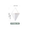 Jarrón de Pared Transfronterizo Diseño Creativo Maceta de Hierro Contenedor Cerámico Maceta Triangular Colgante de Pared Venta al por Mayor