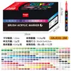 Bolígrafo Marcador Acrílico Guangna 8101 488 Colores Punta Suave Específico para Arte Pintura Bolígrafo Acuarela Set Líquido Directo