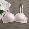 Sujetador de encaje fino transfronterizo para mujer con poco busto, diseño cómodo sin costuras para adolescentes