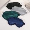 Antifaz de Imitación Seda Hoja de Loto con Banda Elástica para Dormir, Bloqueo de Luz, No Presiona los Ojos, Transpirable, Protección de Viaje, Cobertura Completa de Ojos, Ligero