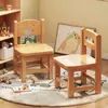 Taburete Bajo de Madera Maciza Banco para Sala de Estar Silla Pequeña con Respaldo para el Hogar Taburete de Madera para Niños Reposapiés para Sofá Banco Sencillo para Entrada para Cambiar Zapatos