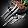 Juego Exquisito de Cuchillo, Tenedor y Cuchara de Acero Inoxidable 304, Cubiertos Sencillos Estilo Occidental, Juego Transfronterizo, Múltiples Especificaciones, Cubiertos Estilo Occidental, Cuchillo para Bistec, Tenedor y Cuchara