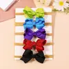 10 unidades atacado venda quente comércio exterior laço tiara infantil elástico acessórios de cabelo cor sólida florzinha bolha elástico de cabelo