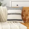 Nuevo cojín trenzado a rayas transfronterizo para sala de estar, sofá, cama, hogar y uso en coche