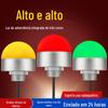 Luz de advertência de três cores semicircular LED, som e luz de alarme 12V, luz de advertência de máquina-ferramenta, luz de três cores integrada, som e luz 24V