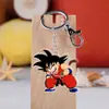 Versión Q del anime Dragon Ball llavero colgante de acrílico Rey Mono torankus colgante de bolsa de arroz de mono