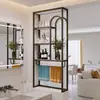 Tela Meia-Parede de Banheiro Estilo Cream de Luxo Leve com Divisória de Vidro Ondulado para Áreas Úmidas e Secas, Prateleira para Lavatório