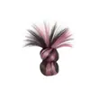 Destacando Coque Baixo para Mulheres com Peruca de Presilha Garra, Aplique de Cabelo Natural Estilo Preguiçoso Fofo para a Parte de Trás da Cabeça