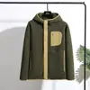 Capa de Forro Polar de Calidad para Exteriores Transfronteriza para Hombres y Mujeres Chaqueta con Capucha de Forro Polar a Juego Sudadera Gruesa Caliente con Forro de Polar