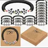 20 Peças Pulseira Esportiva Pingente Empilhável Pulseira de Contas de Argila Macia Bola Azul Futebol Pulseira Esportiva de Futebol
