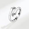 Anillo abrazador de lista de productos nuevos de Amazon transfronterizo letra ajustable enrollado anillo retro anillo de pareja venta al por mayor