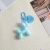 Estilo ins llavero colgante de bola de acrílico para perro pequeño regalo color amor artículo comercial colgante para coche bolsa