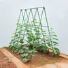 Hastes de Suporte para Plantas Revestidas de Plástico para Construção de Estruturas de Treliça, Tubos de Aço para Vegetais para Plantas Trepadeiras, Feijões, Tomates, Pepinos, Extra Grandes