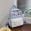 Mochila de Gatito Súper Linda Adorable Japonesa Dibujos Animados para Niños Mori-kei Alta Apariencia Ligera Casual Estudiante Bolsa Escolar
