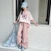 Conjunto de Verano para Niñas 2025 Nuevo Elegante a la Moda Pantalones Cargo Verano Niños Delgados Conjunto de Dos Piezas Moderno