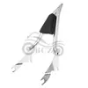 Adecuado para Motocicleta de Calle Harley Gliding Modificada Asiento Trasero Integrado Puntiagudo Cojín Respaldo 09-23