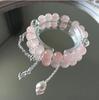 Pulseira Wan'er Pêssego de Pulso Mesmo Estilo Borboleta Temperamento Design Verão Doce Joia Presente para Namorada Estudante Feminino