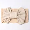 Novas Tiaras Finas Europeias e Americanas para Bebê, Lenço de Cabeça Infantil Lindo de Cor Sólida com Laço, Acessórios Suaves para Cabelo de Bebê para Todas as Estações